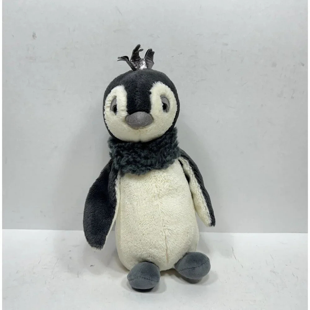 Jellycat London Prince Penguin Plush Toy with Crown Soft Cuddly Stuffed Animal